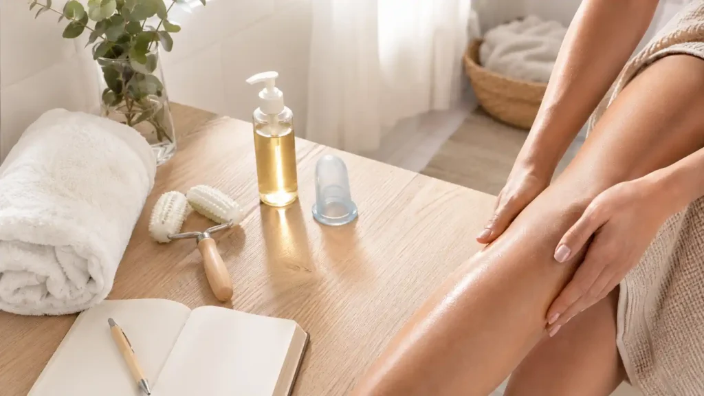 Accessoires de massage et soin du corps pour atténuer la cellulite