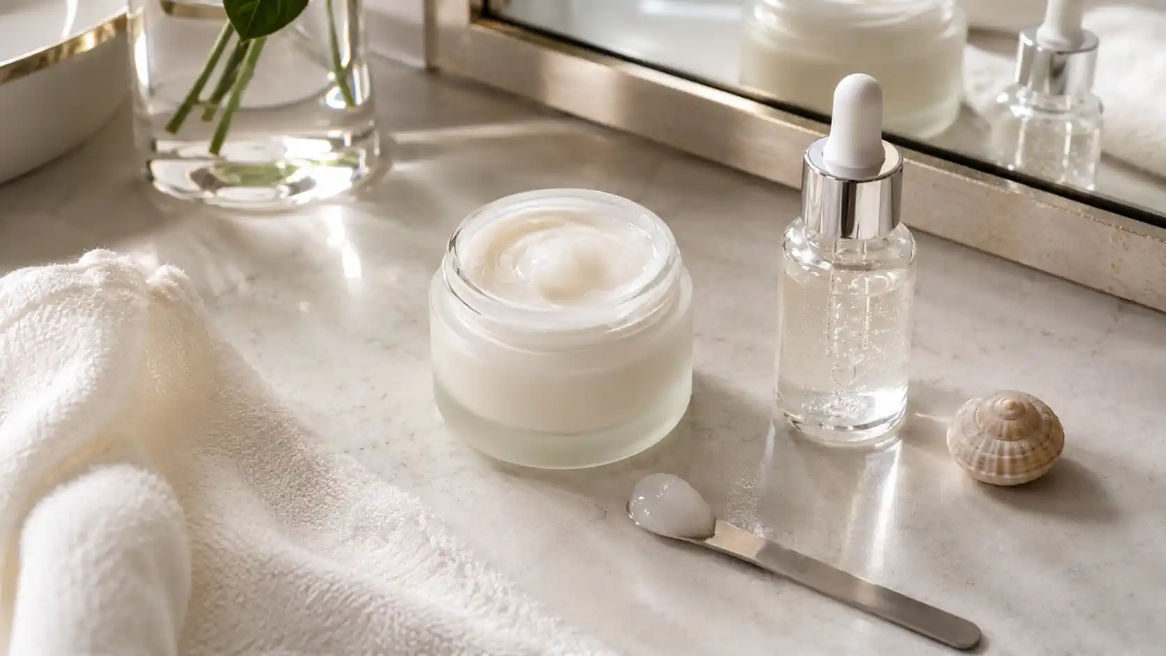 Crème et sérum à la bave d’escargot pour une routine visage