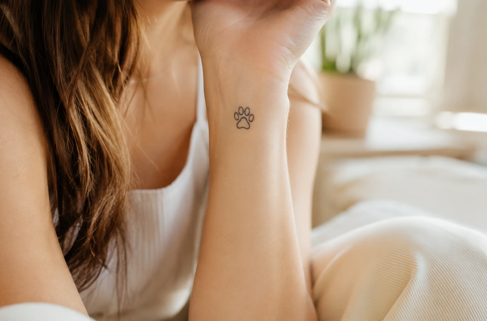 Signification tatouage patte de chat : douceur et protection
